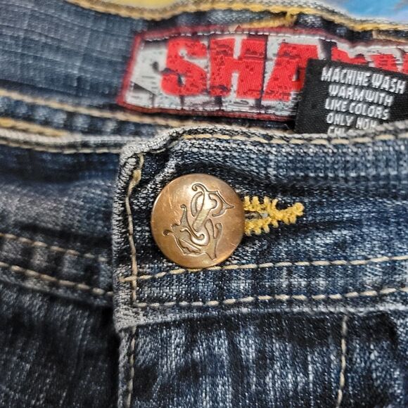 Eminem Slim Shady vintage baggy denim shorts - size 38 - Picture 3 of 10